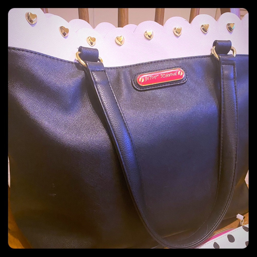 Betsey Johnson Black Purse